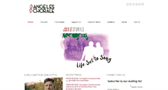 Desktop Screenshot of angeleschorale.org